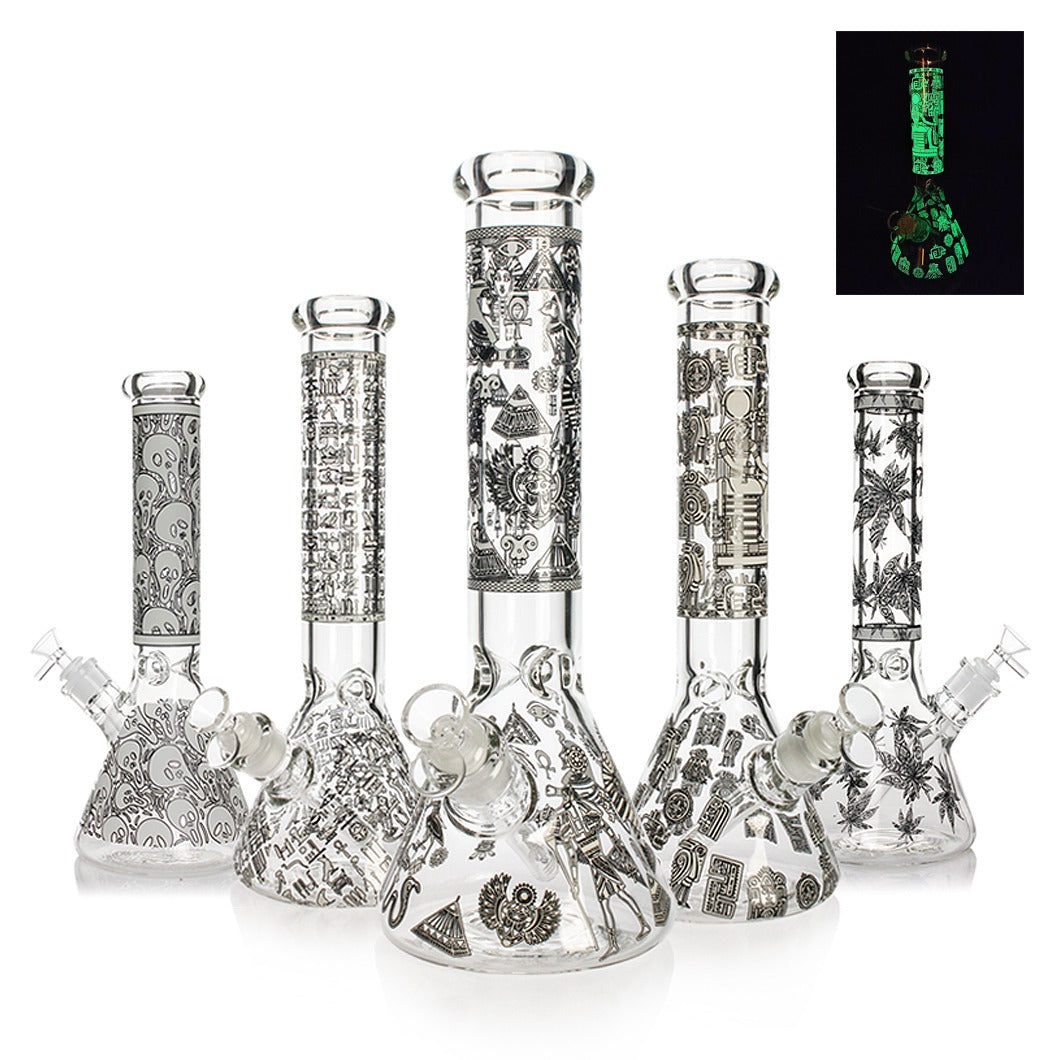 cheap Glow In The Dark Tobacco bong Water Pipe 36cm nz
