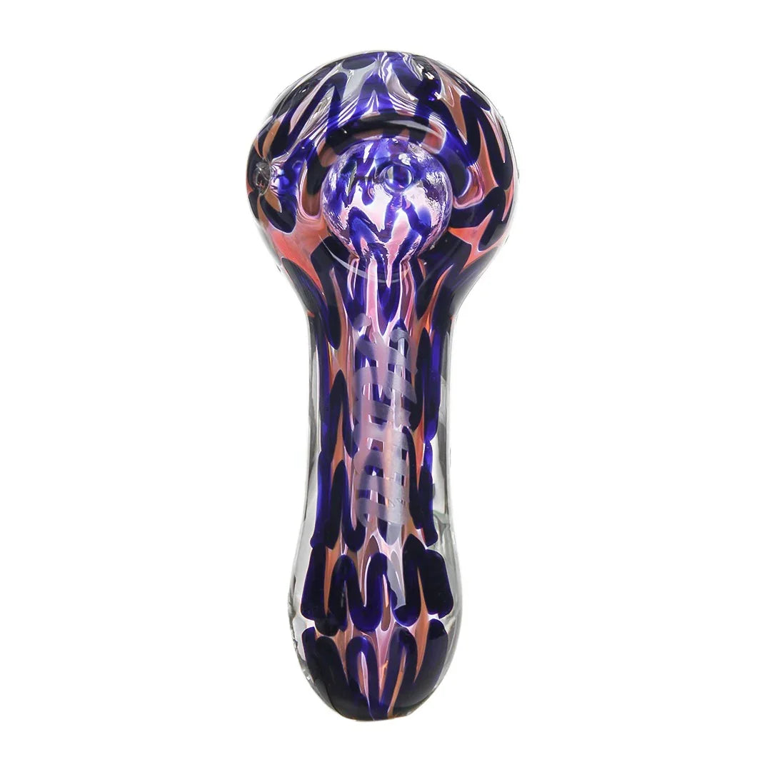 Zig Zag Pattern Pink Tobacco Pipe 10cm