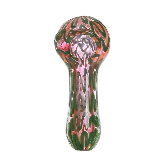 Zig Zag Pattern Pink Tobacco Pipe 10cm