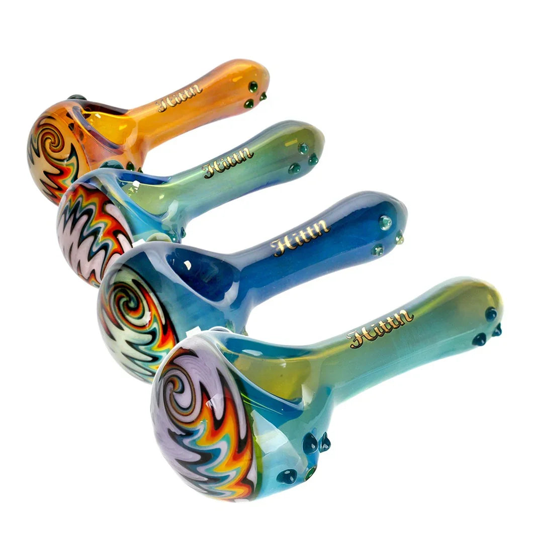 Colourful Spiral Tobacco Pipe 10cm