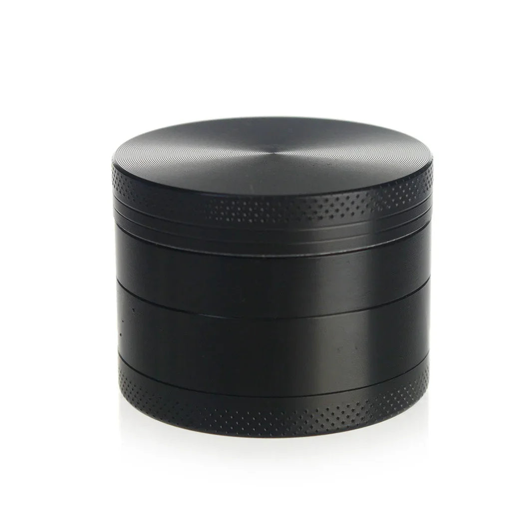 4 Layer Metal Tobacco Grinder Black