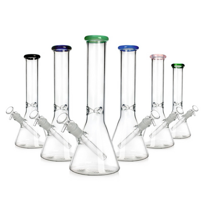 cheap Coloured Ring Glass Tobacco Bong Water Pipe 31cm nz
