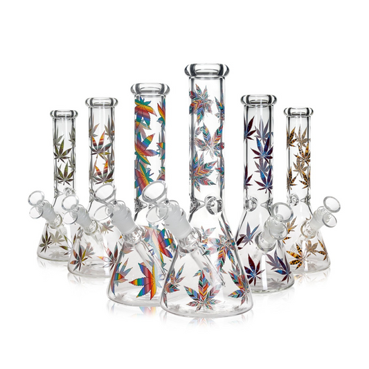 cheap Leaf Pattern Tobacco bong Water Pipe 26cm nz 