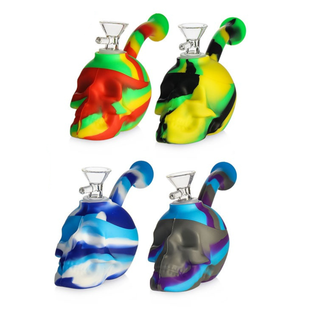 cheap Silicone Skull bong Water Pipe 11cm  nz