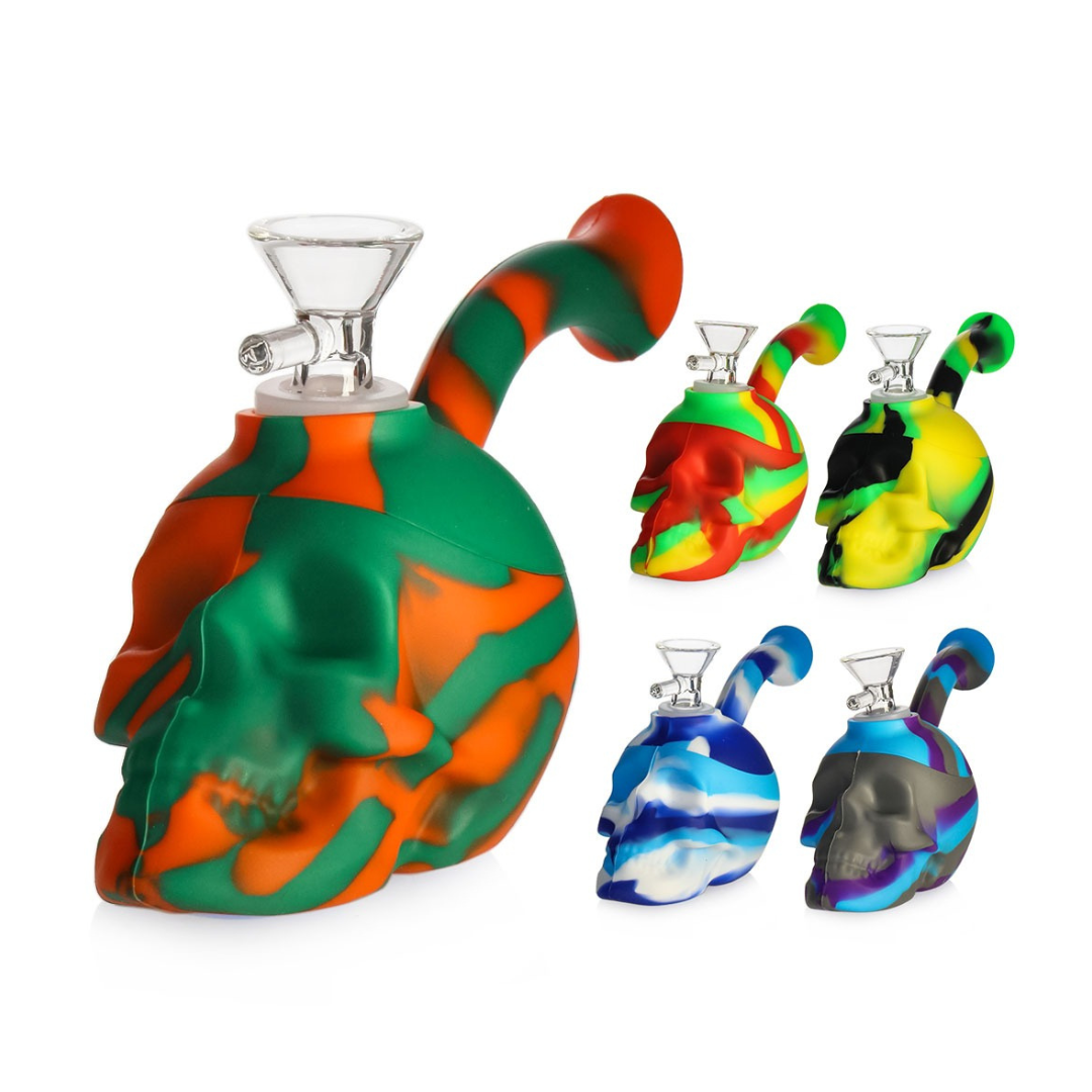 cheap Silicone Skull bong Water Pipe 11cm  nz