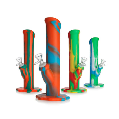 cheap Silicone Straight Tobacco bong  Water Pipe 26cm nz 