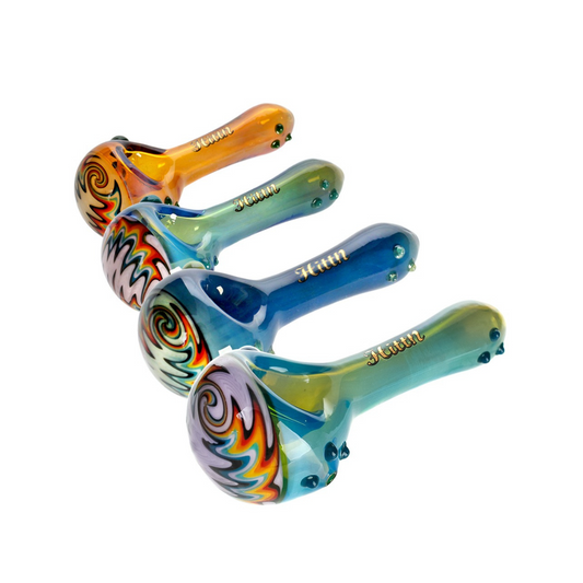 Colourful Spiral Tobacco Pipe 10cm