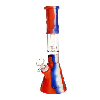 Silicone UFO Perc Tobacco Water Pipe 28cm