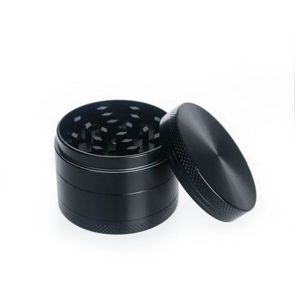 4 Layer Metal Tobacco Grinder Black